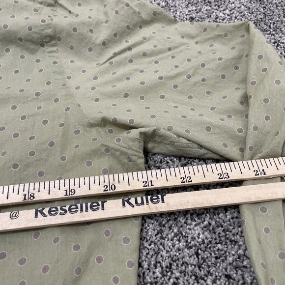 Paul Smith London Dress Shirt Men XL Green Long Sleeve Polka Dot Fitted - Picture 6 of 9